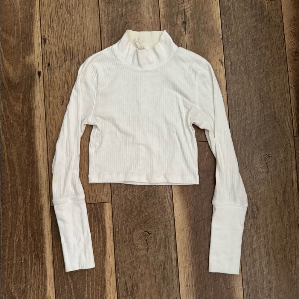 Free People The Rickie Long Sleeve Mock Neck Top